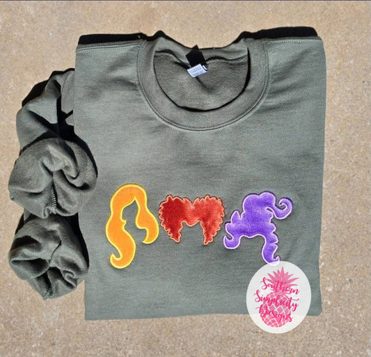 Three Witches Embroidery Tee