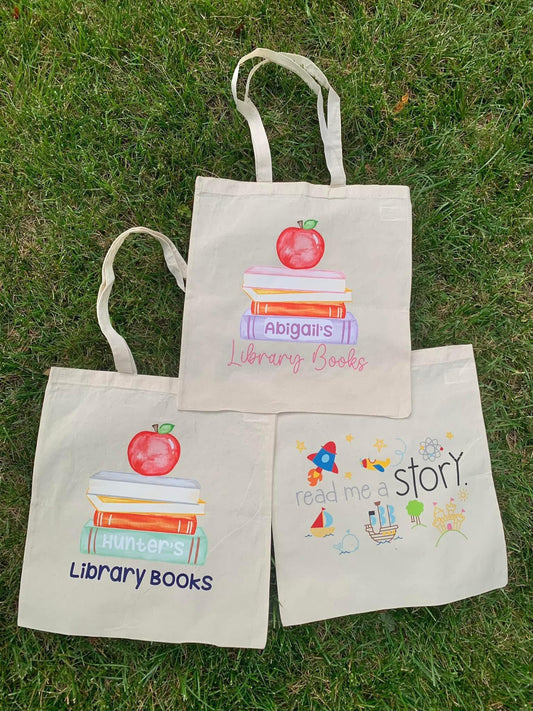 Personalized Library Totes