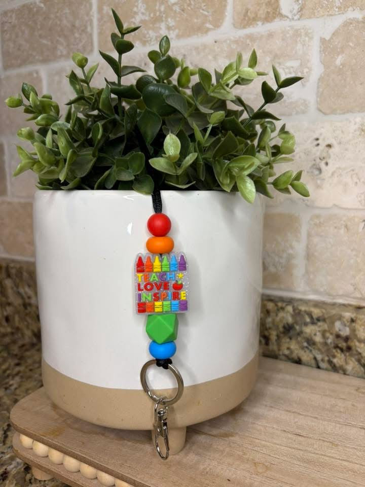 Rainbow Pencil Lanyard
