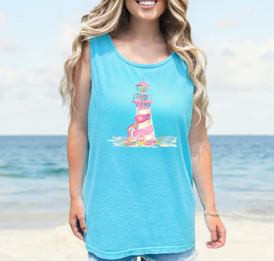 Watercolor Lighthouse Tee
