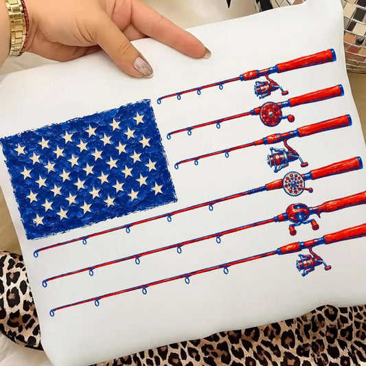 Fishing Pole Flag Youth Tee