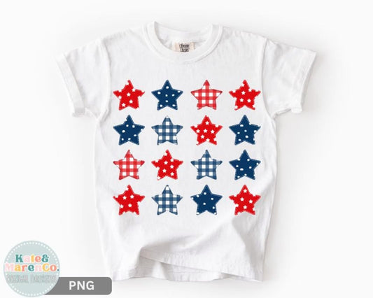 Stars Square Collage Tee