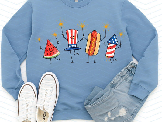Patriotic Doodle Friends Tee