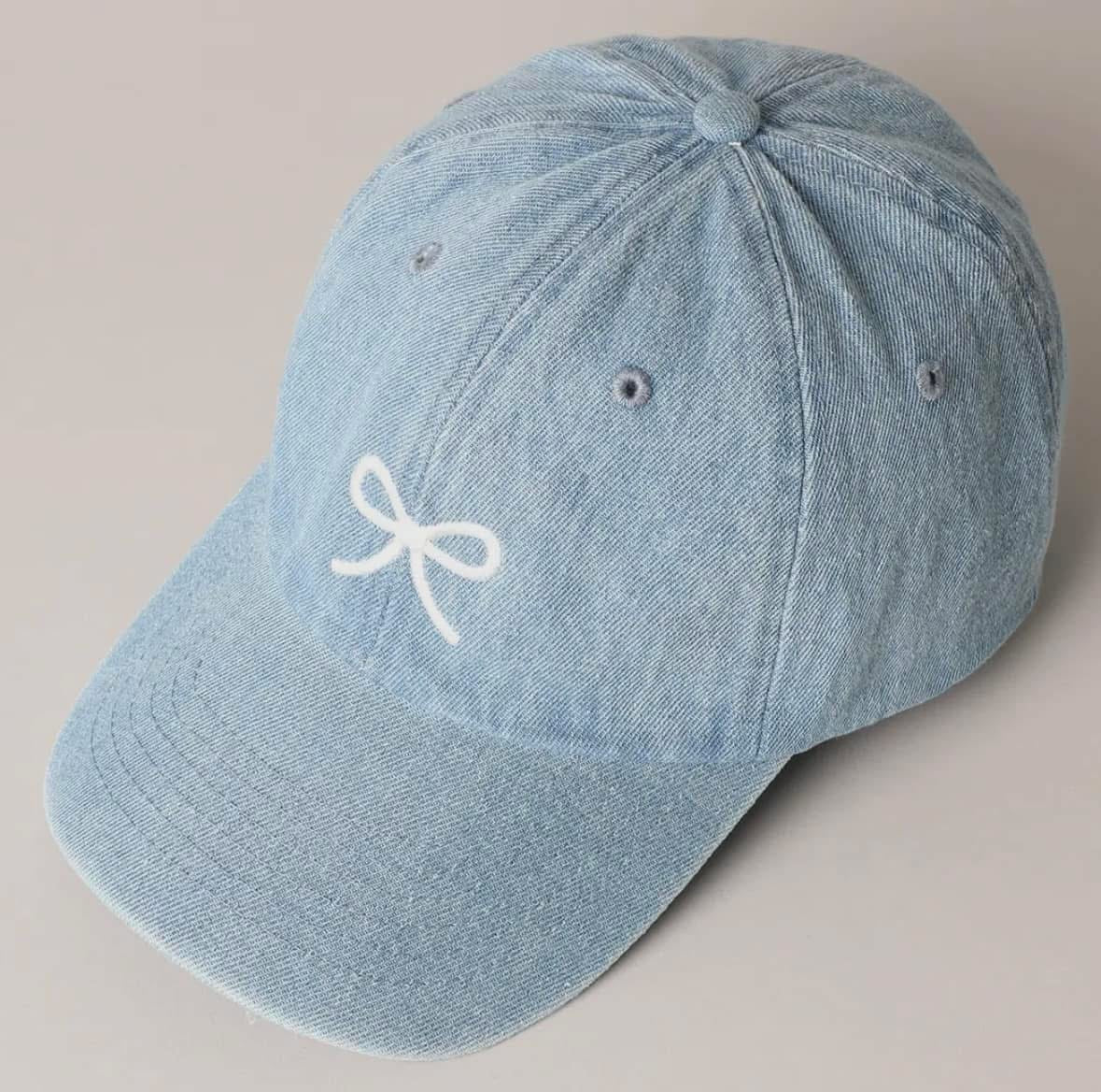 Denim Bow Hat