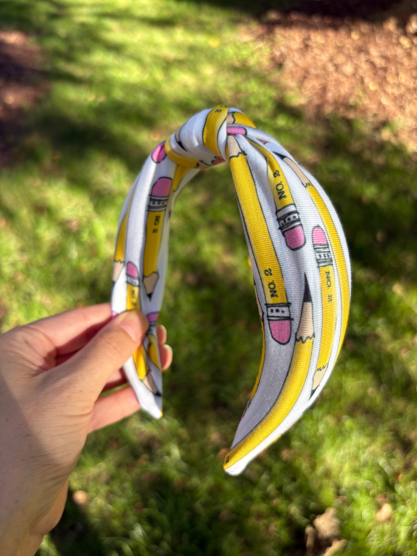Yellow Pencils Headband
