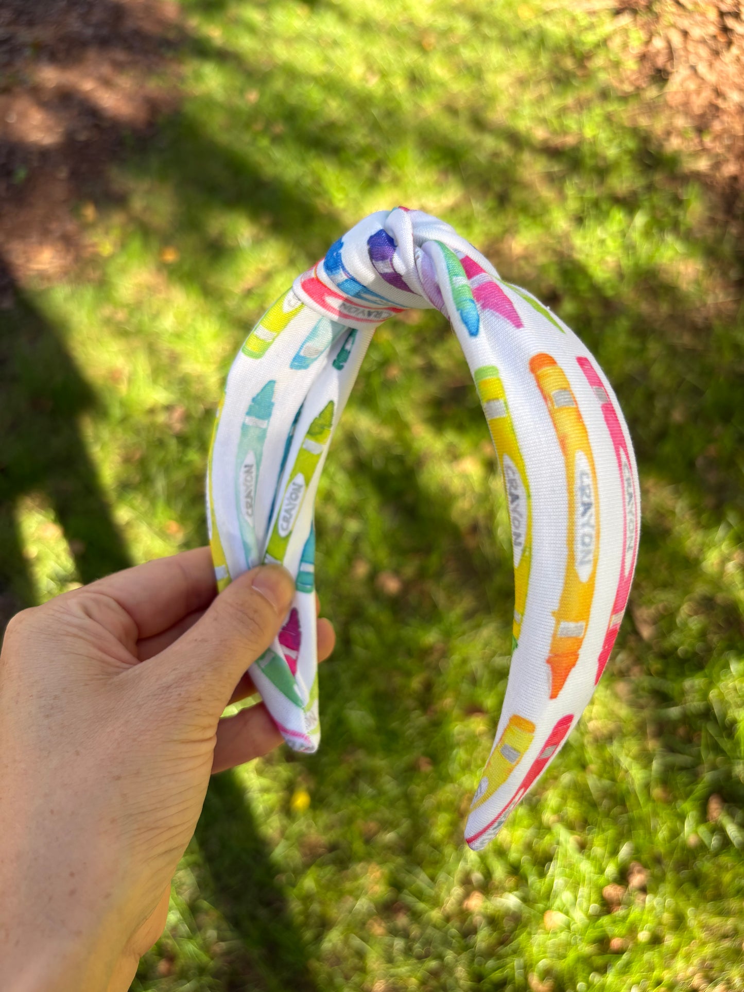 Watercolor Crayon Headband