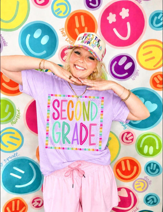 Rainbow Dots Grade Level Tee