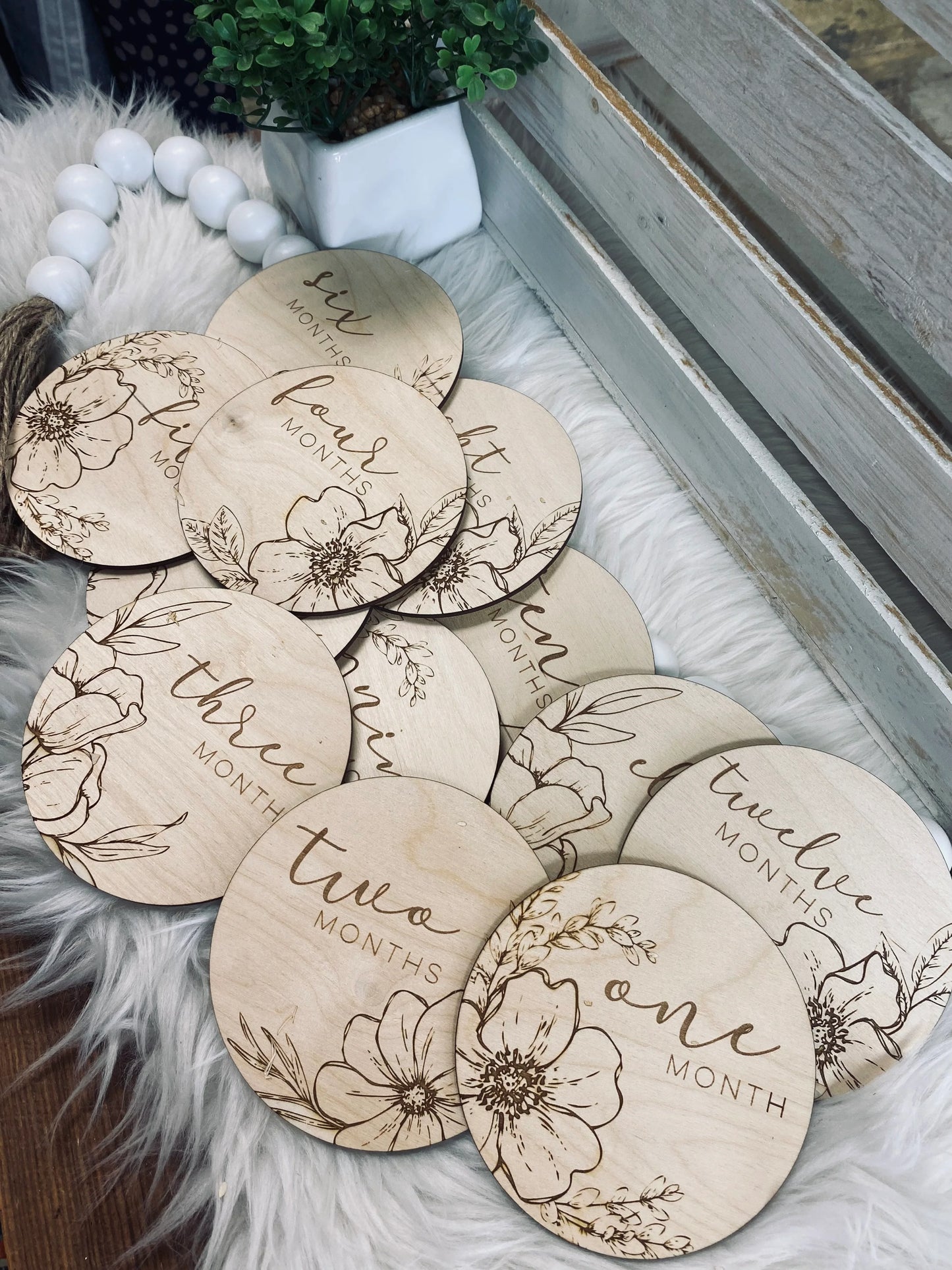 Floral Milestone Rounds