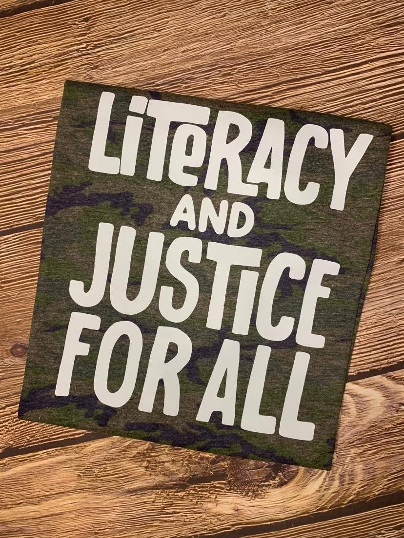 Literacy and Justice for All Tee