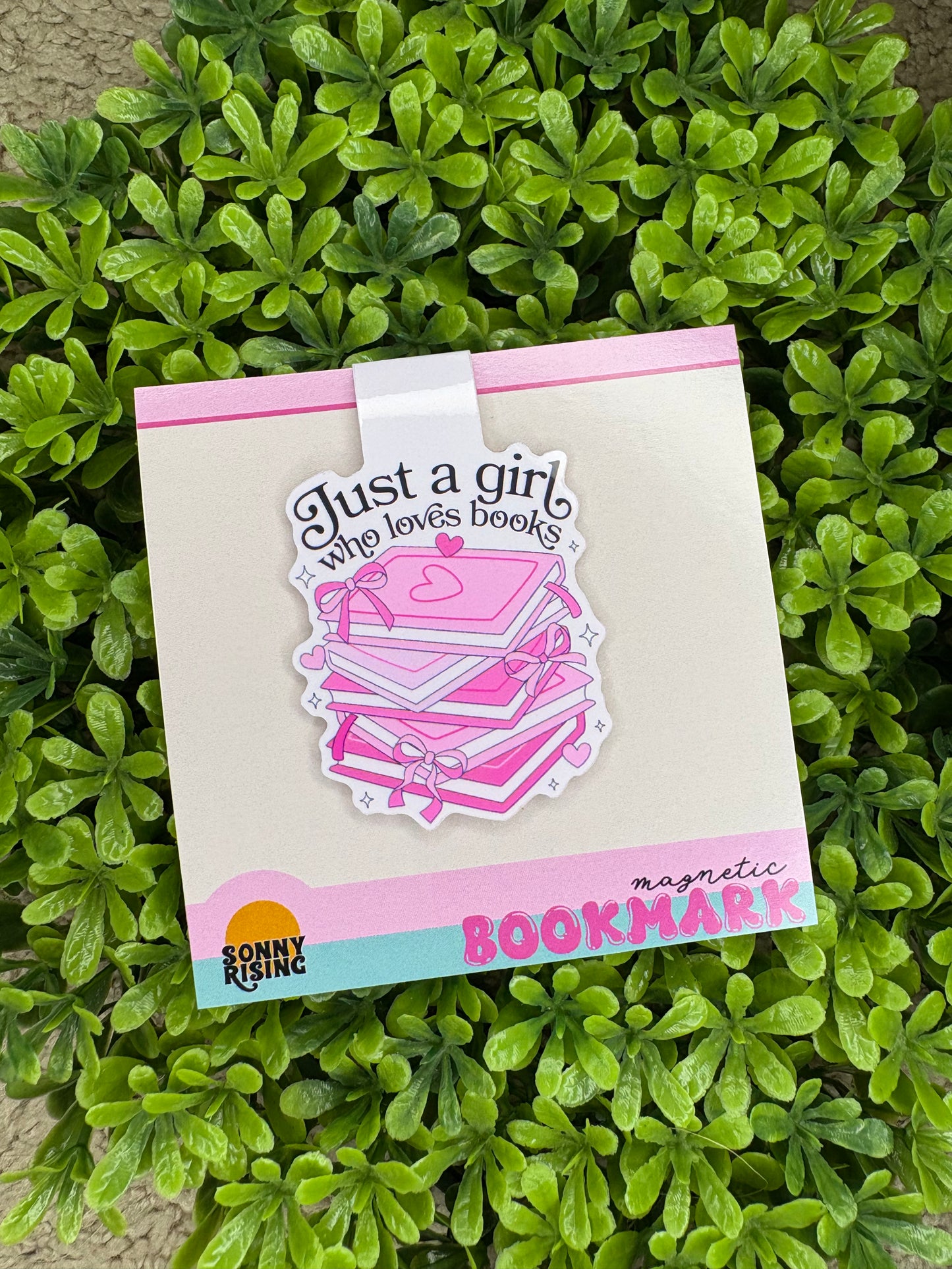 Just a Girl Magnetic Bookmark