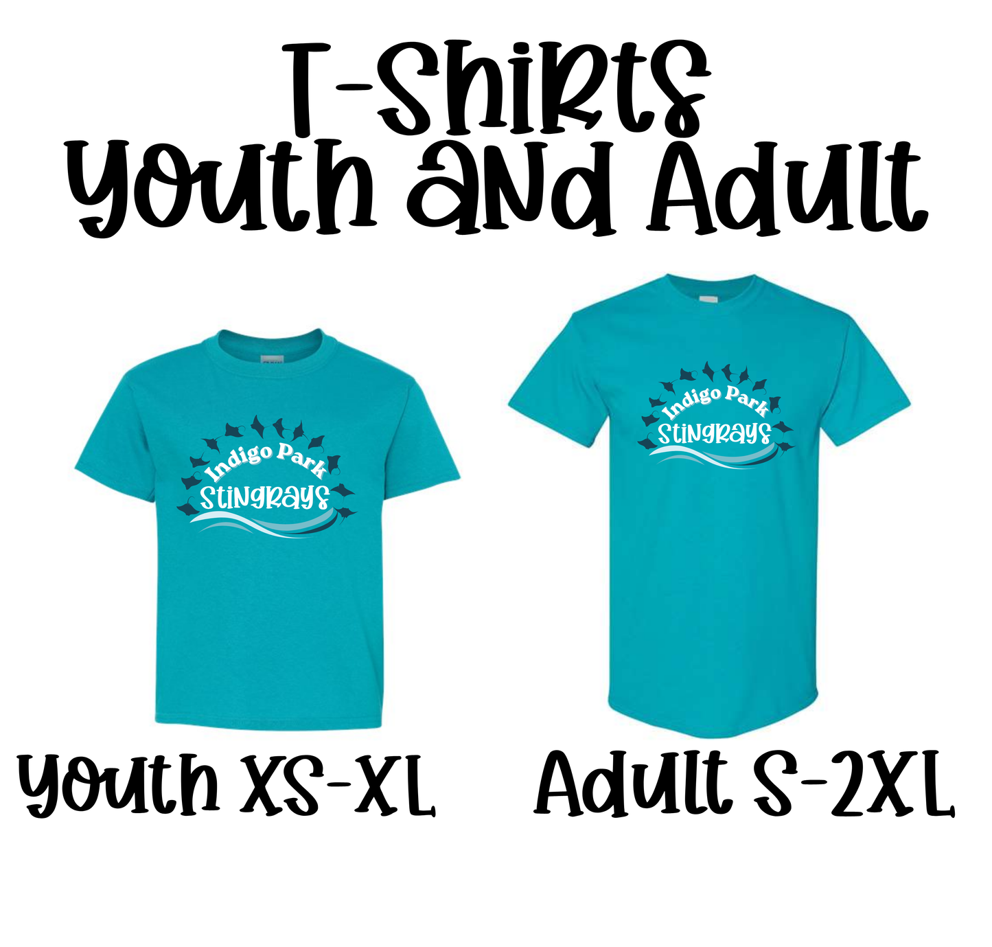 Indigo Park Swim Team Teal Tee