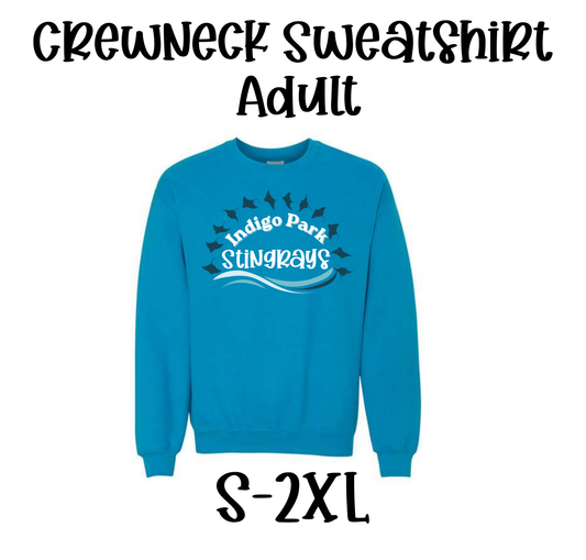 Indigo Park Swim Team Teal Crewneck