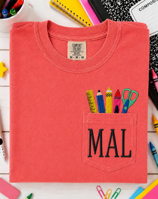 Personalized Supplies Pocket Tee
