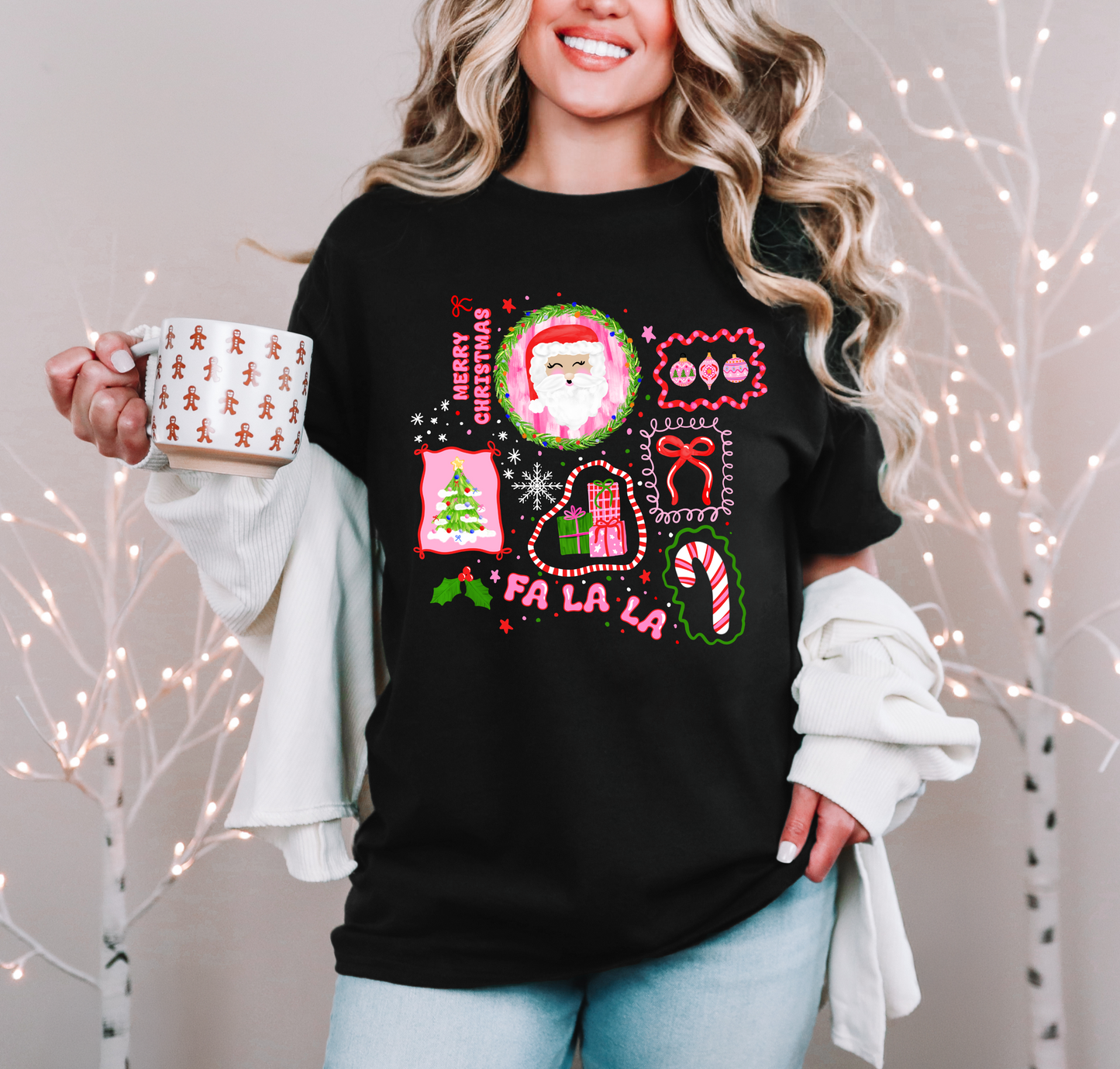 Pink Christmas Tee