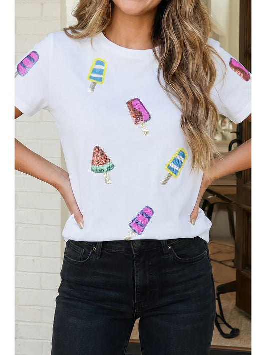 Popsicle Sequin Tee