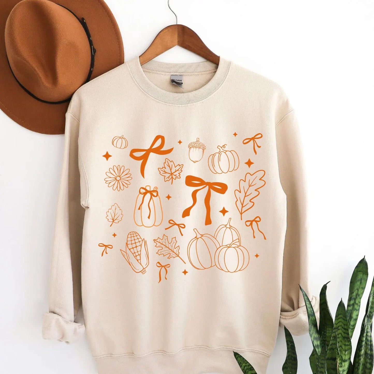 Orange Bow Pumpkin Tee