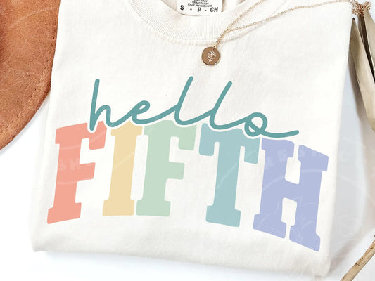 Hello Pastel Grade Level Tee