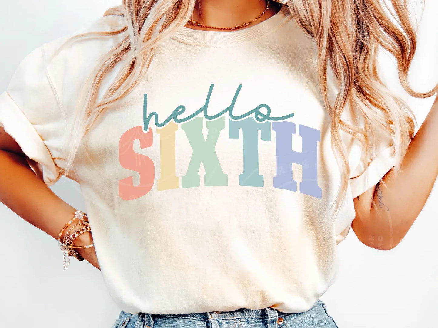Hello Pastel Grade Level Tee