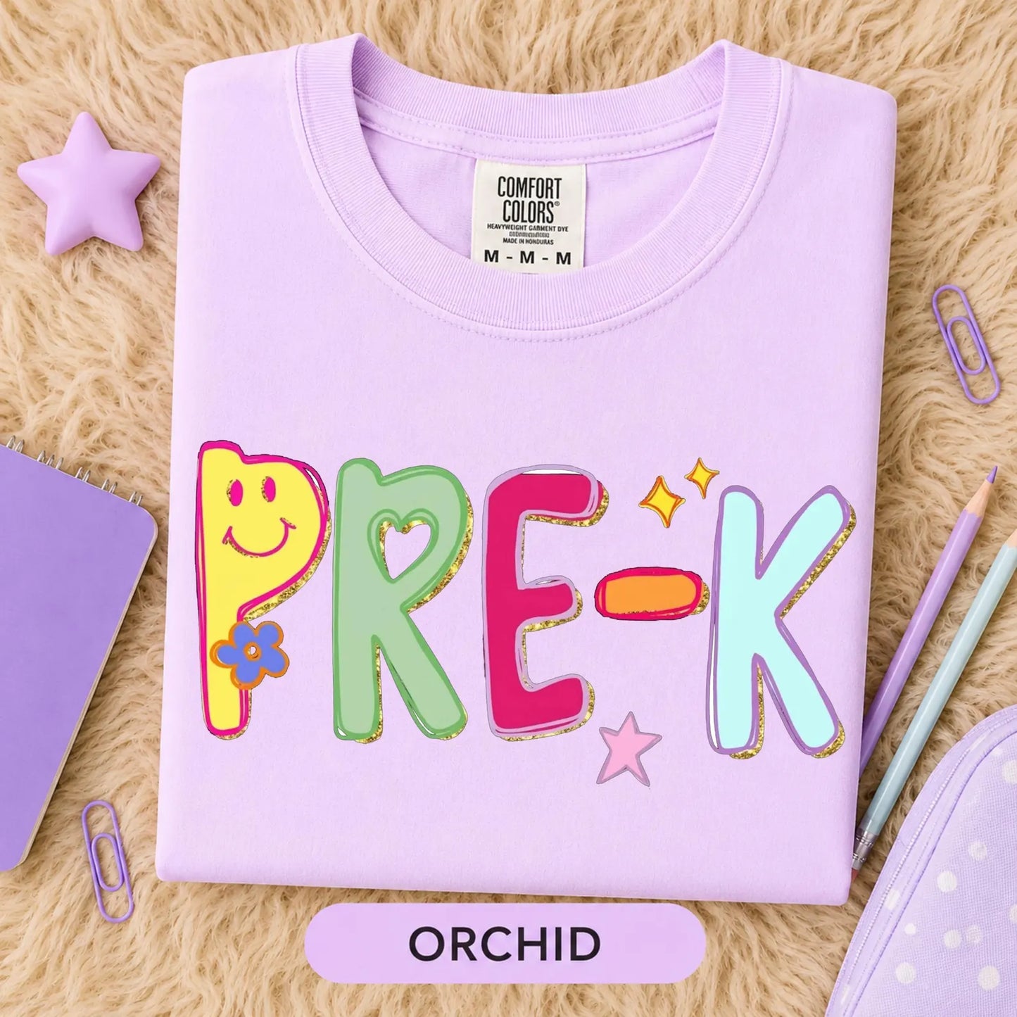 Bubble Letter Grade Level Tee