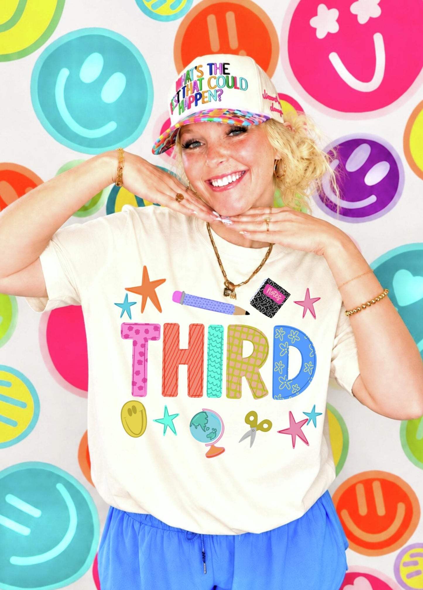 Colorful Doodle Grade Level Tee