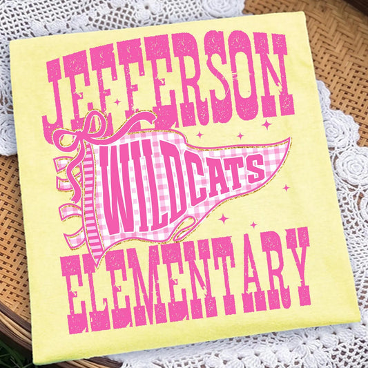 Preppy Pennant School Mascot Tee